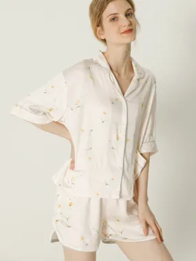 Lily Print Summer Pajama Set