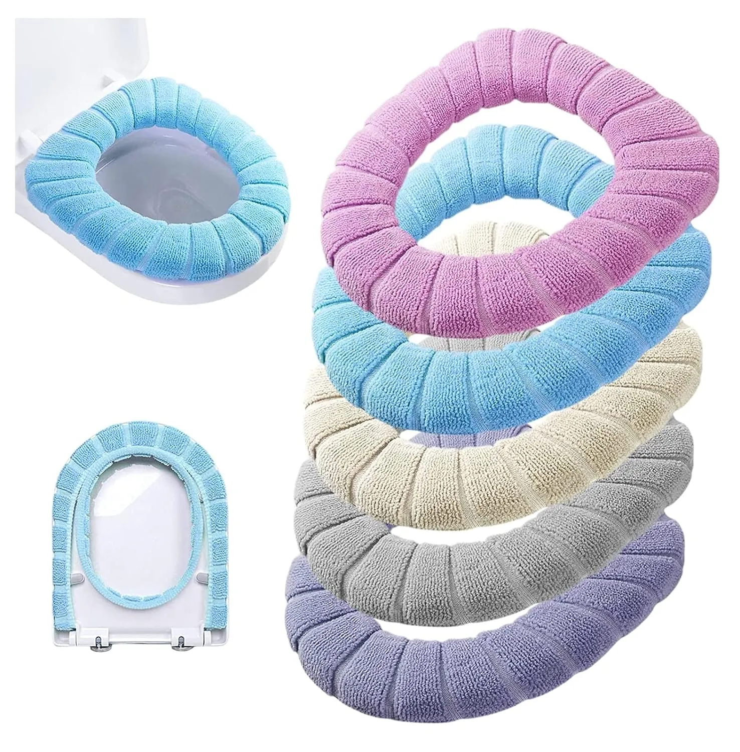 1458 Winter Comfortable Soft Toilet Seat Mat Cover Pad Cushion Plush