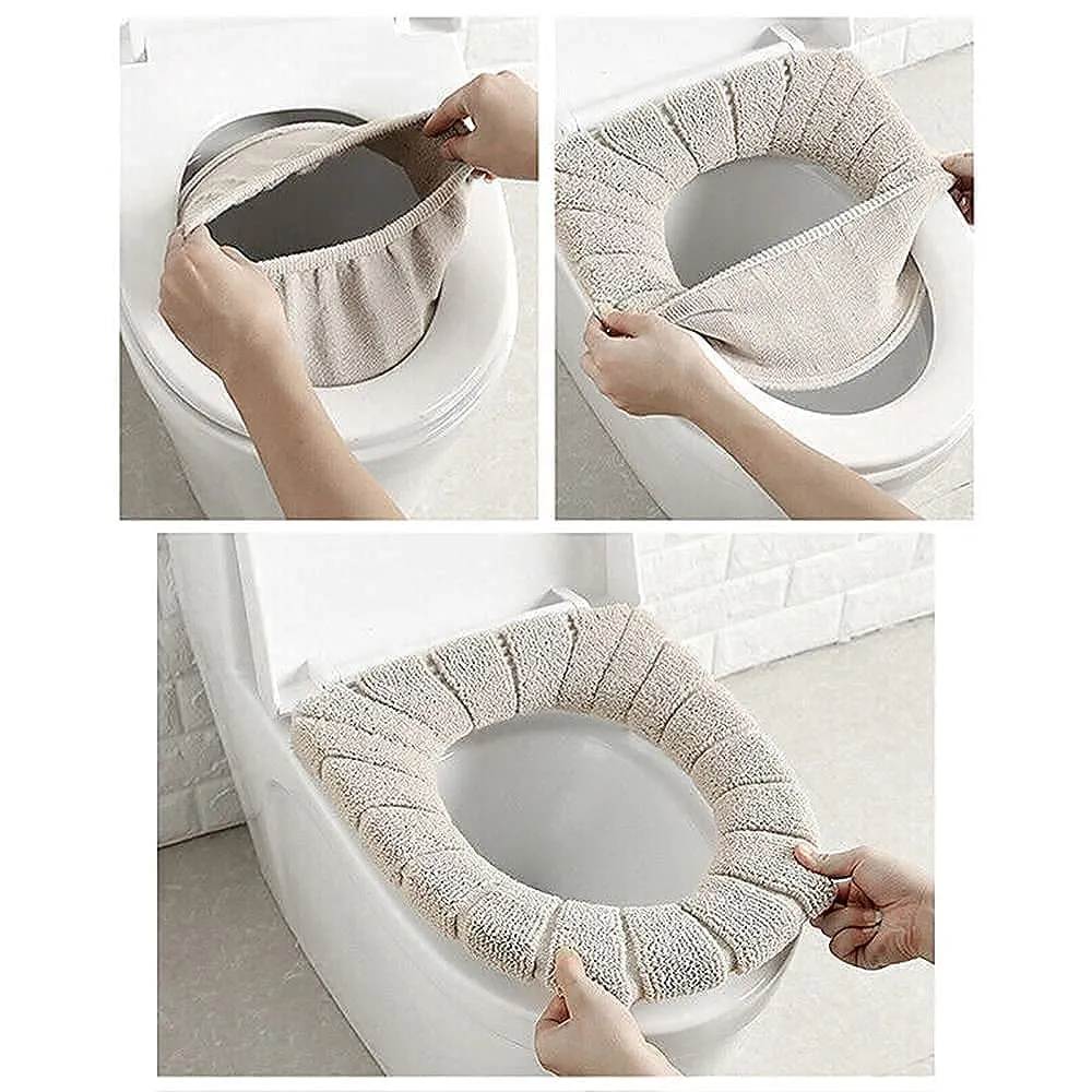 1458 Winter Comfortable Soft Toilet Seat Mat Cover Pad Cushion Plush