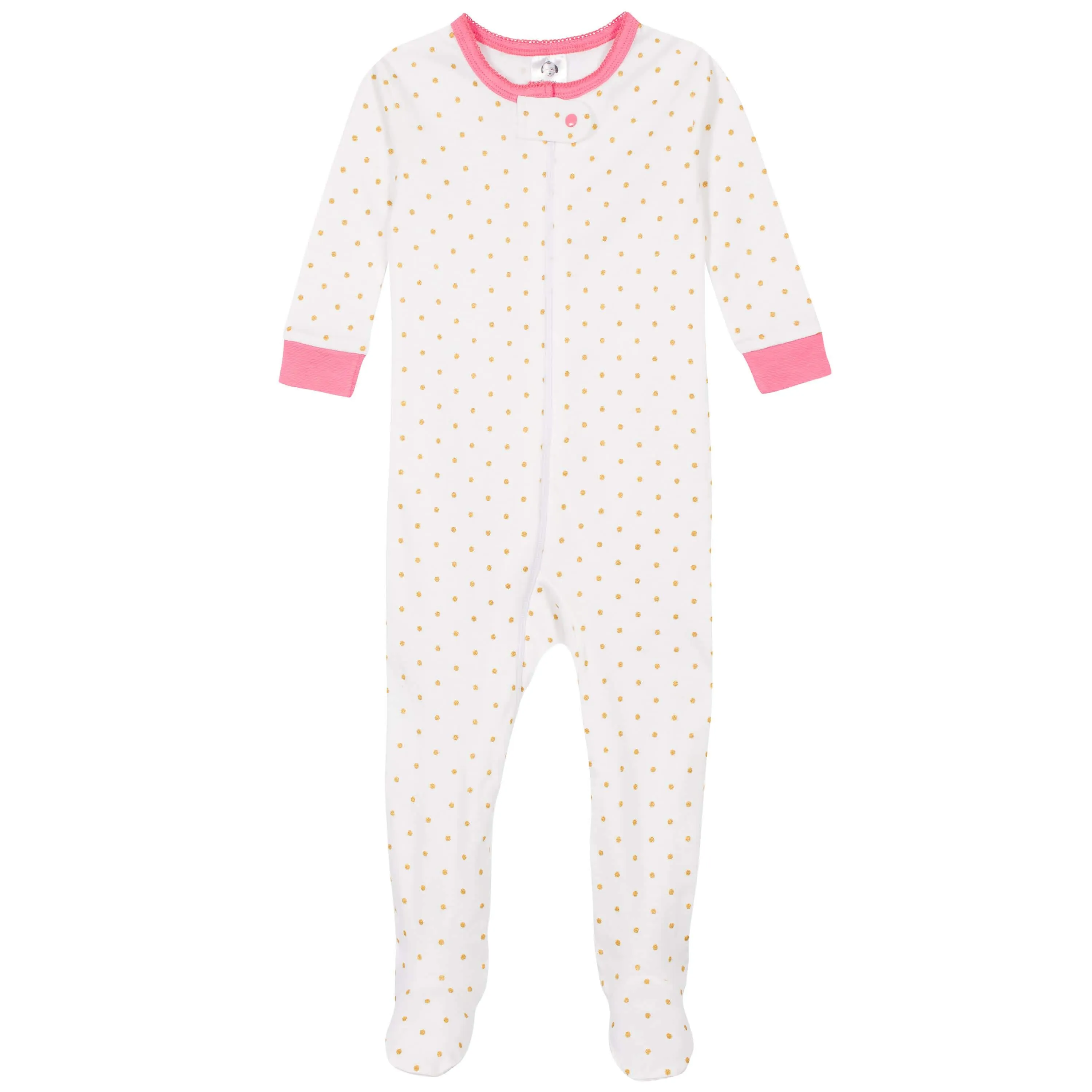 2-Pack Baby & Toddler Girls Dreams Snug Fit Footed Cotton Pajamas