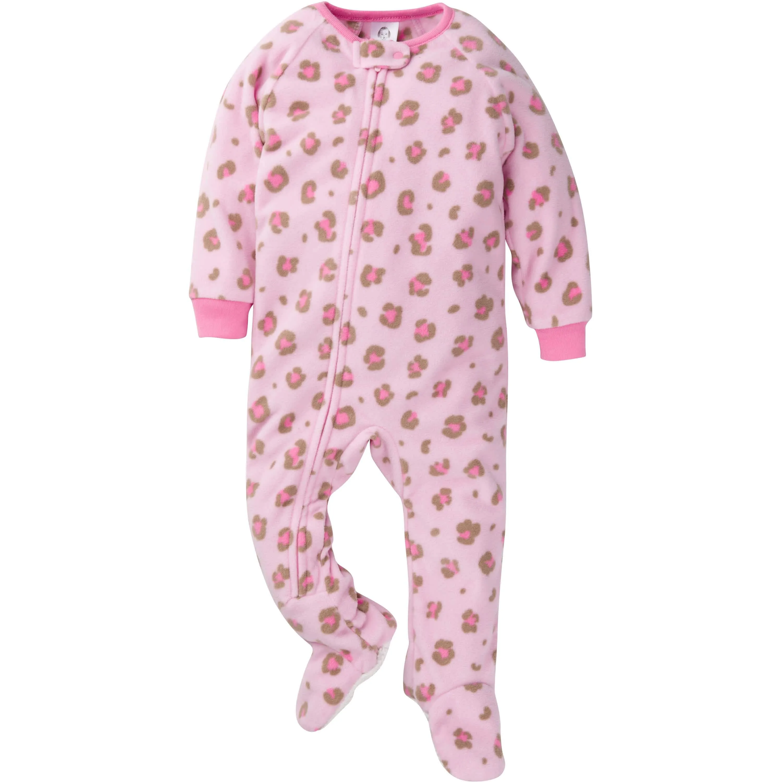 2-Pack Baby & Toddler Girls Leopard Fleece Pajamas