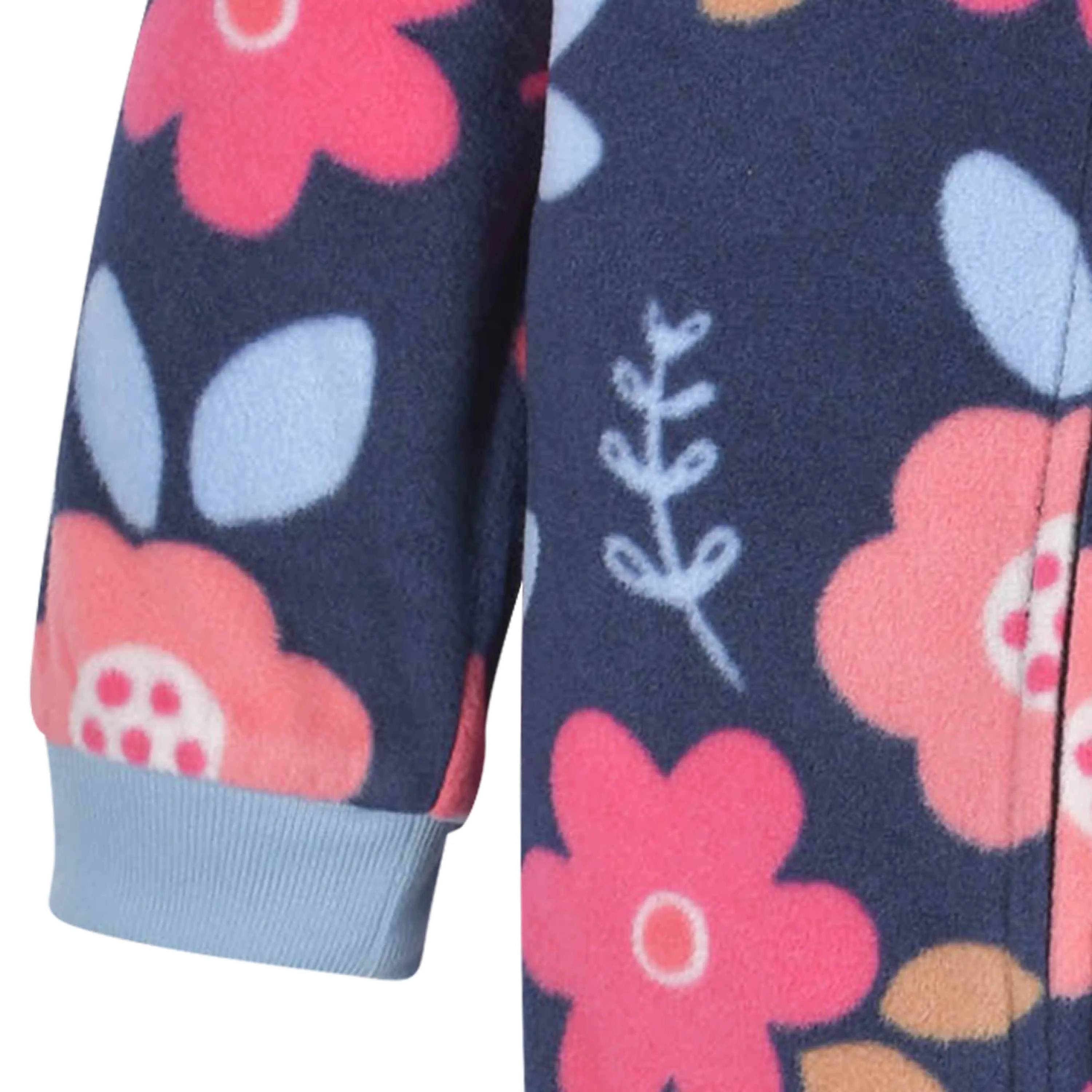 2-Pack Baby & Toddler Girls Navy Floral Fleece Pajamas