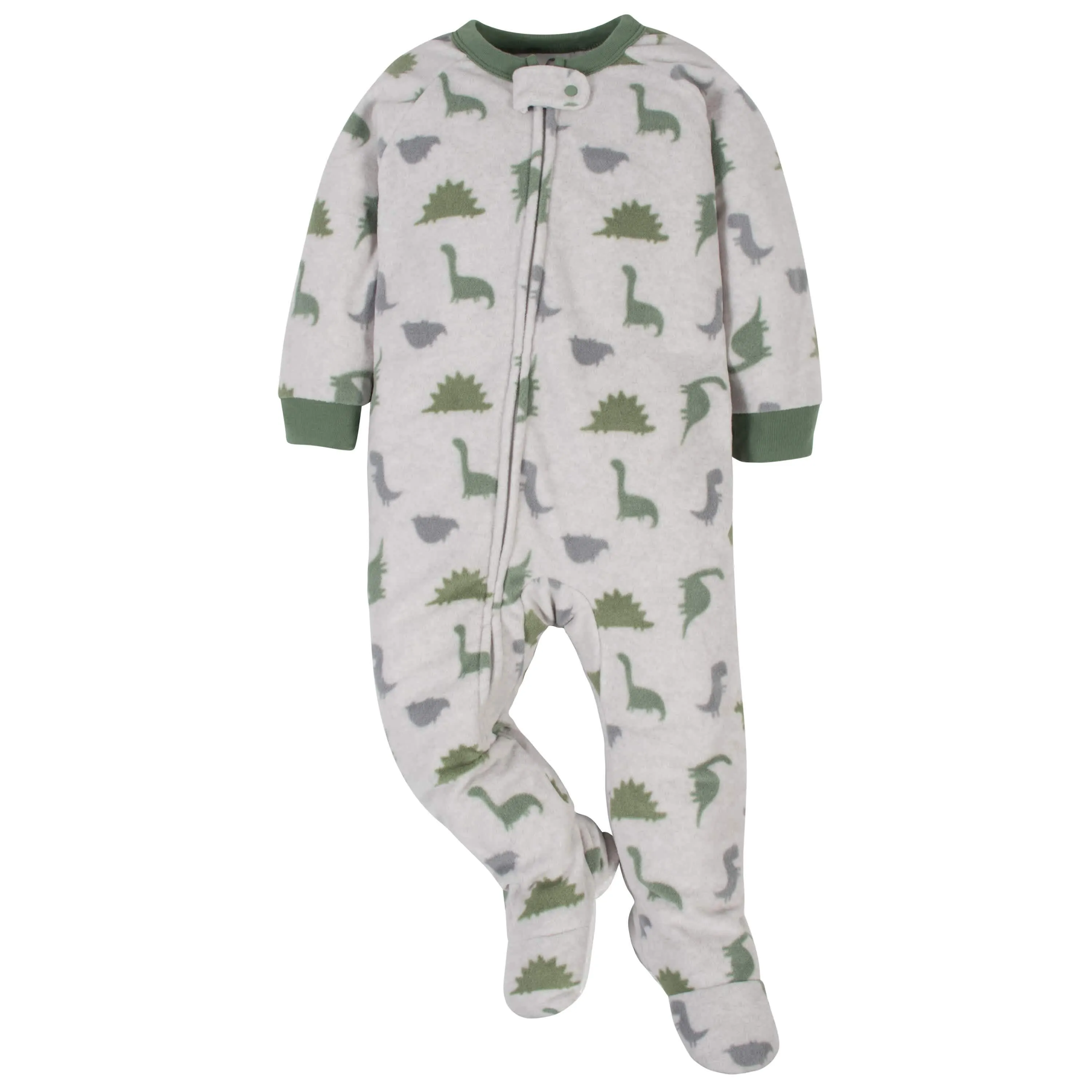 2-Pack Baby Boys Camo & Dino Fleece Pajamas