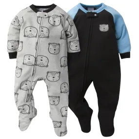 2-Pack Fleece Pajamas - Bear Head