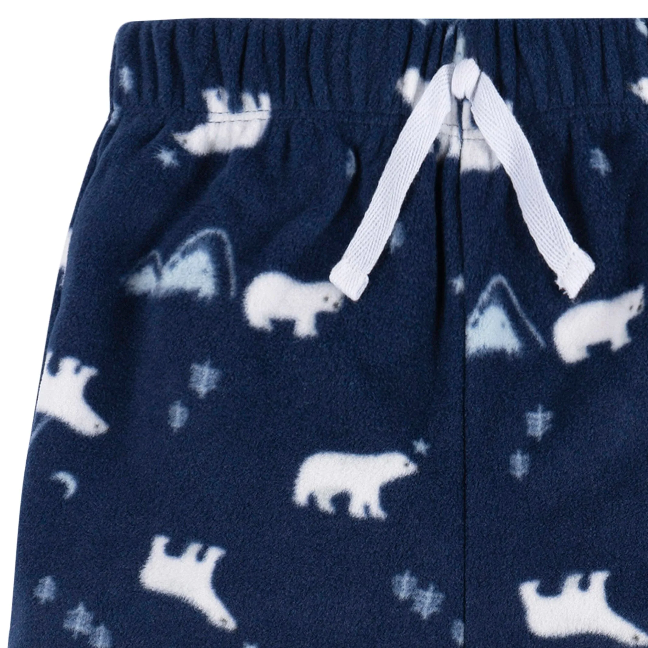 2-Piece Infant & Toddler Boys Polar Bears Fleece Pajamas