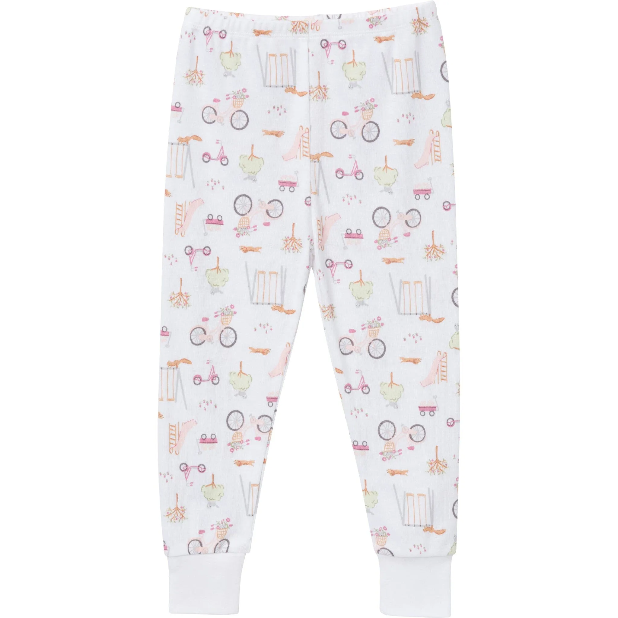 2-Piece Infant & Toddler Girls Playground Long Sleeve Pajama Set