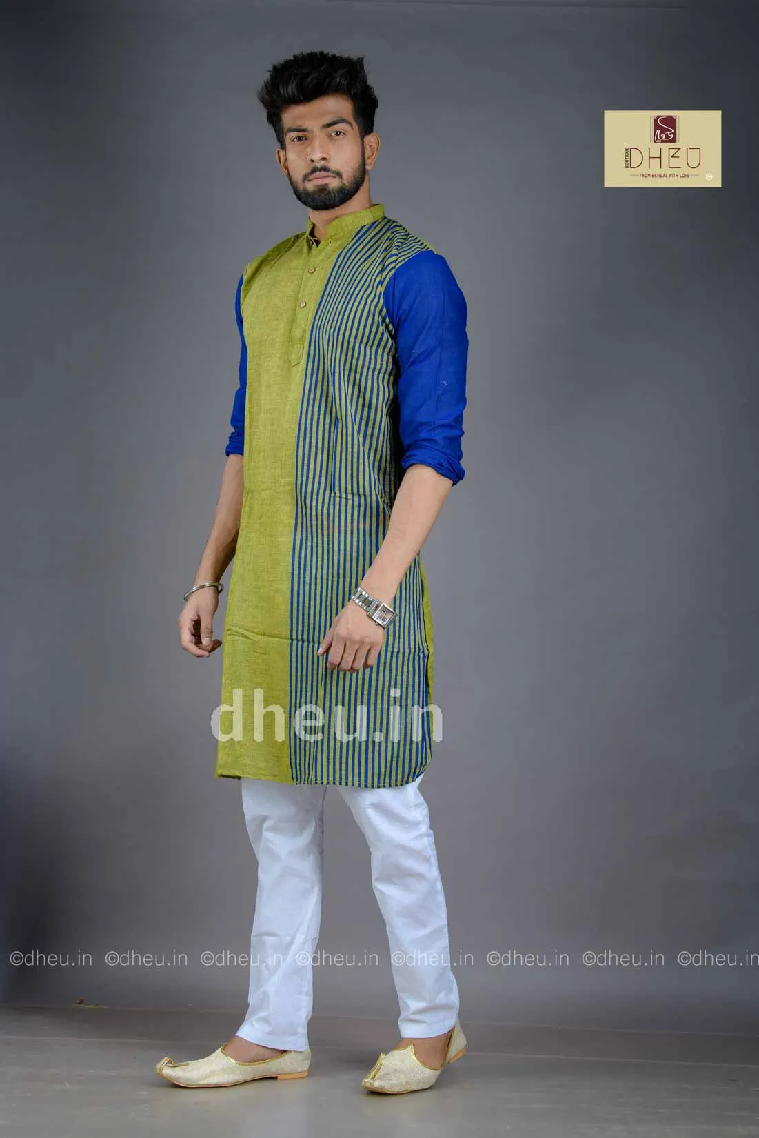 Aashiqui- Handloom Saree-Kurta Couple Set