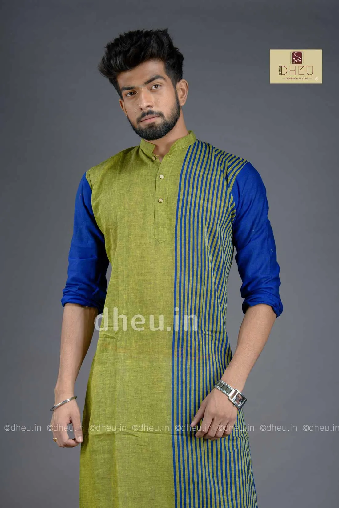 Aashiqui- Handloom Saree-Kurta Couple Set