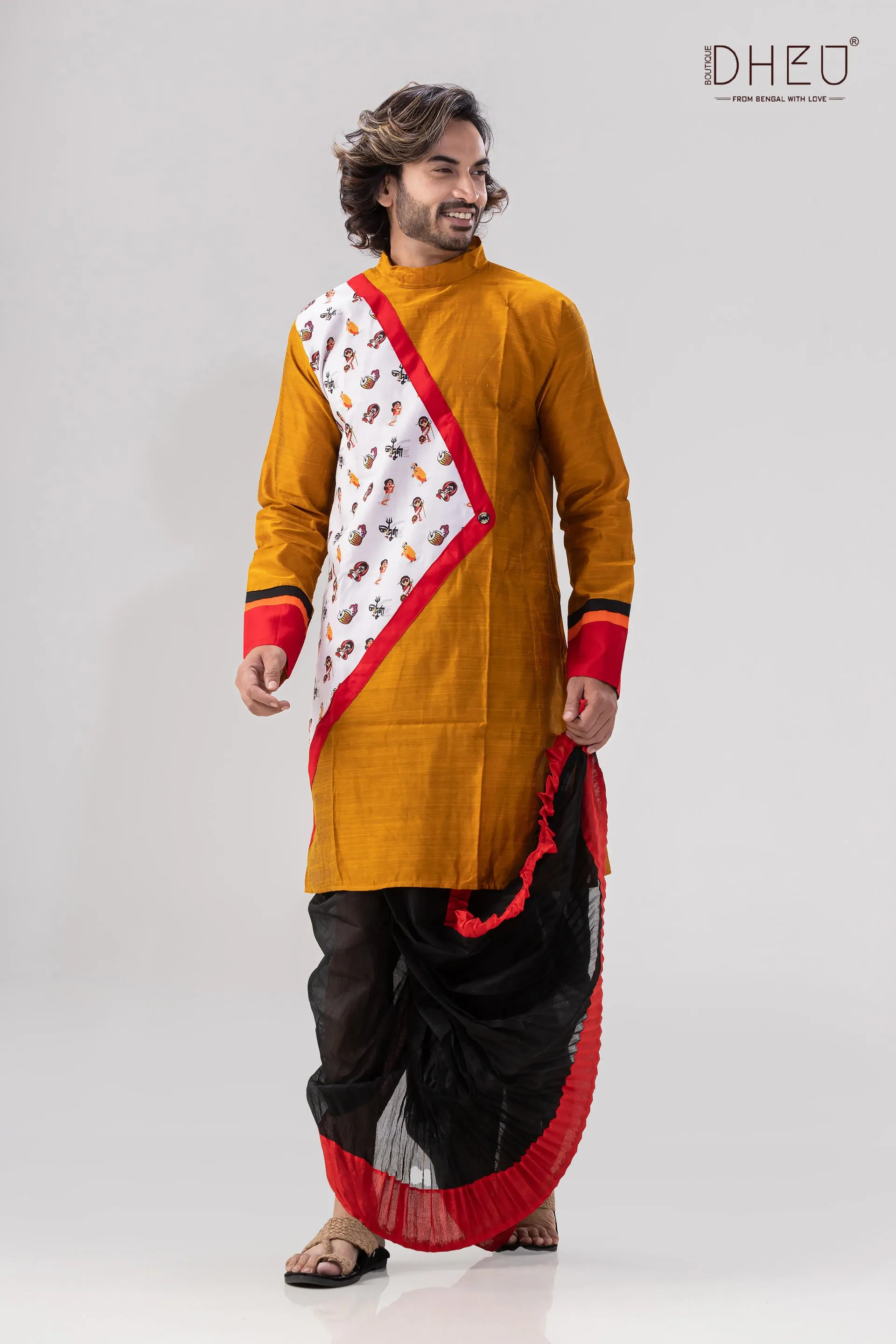 Agomonir Gaan- Mekhela-Kurta Couple Set