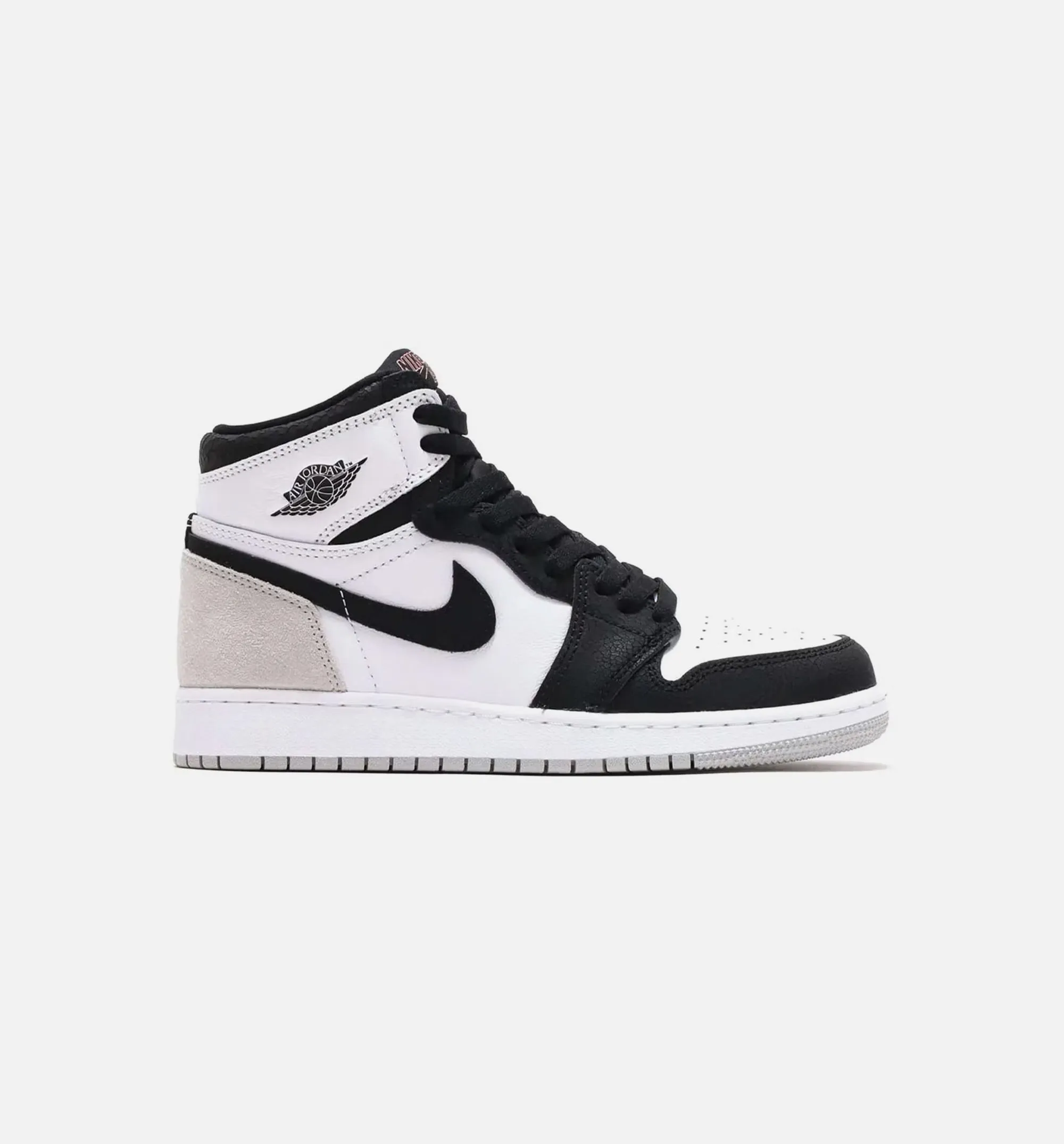 Air Jordan 1 High OG Stage Haze Grade School Lifestyle Shoe - Grey/Black Limit One Per Customer