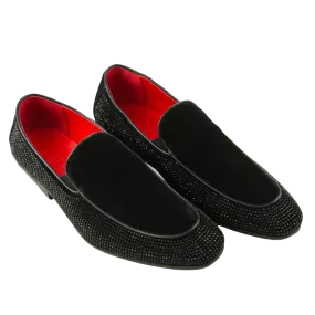 Ali Black Leather Loafers