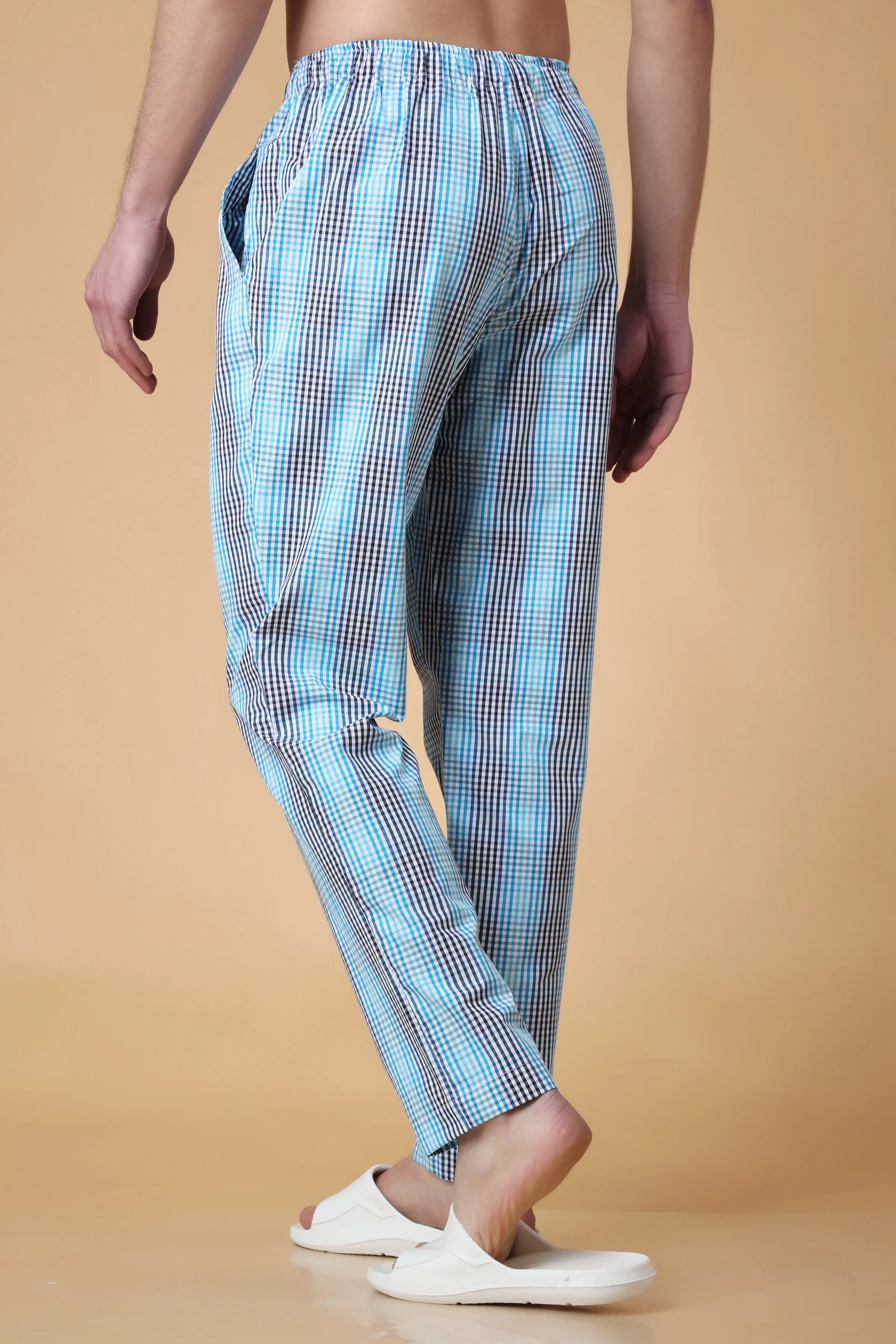 All The Blues Checked Pajama