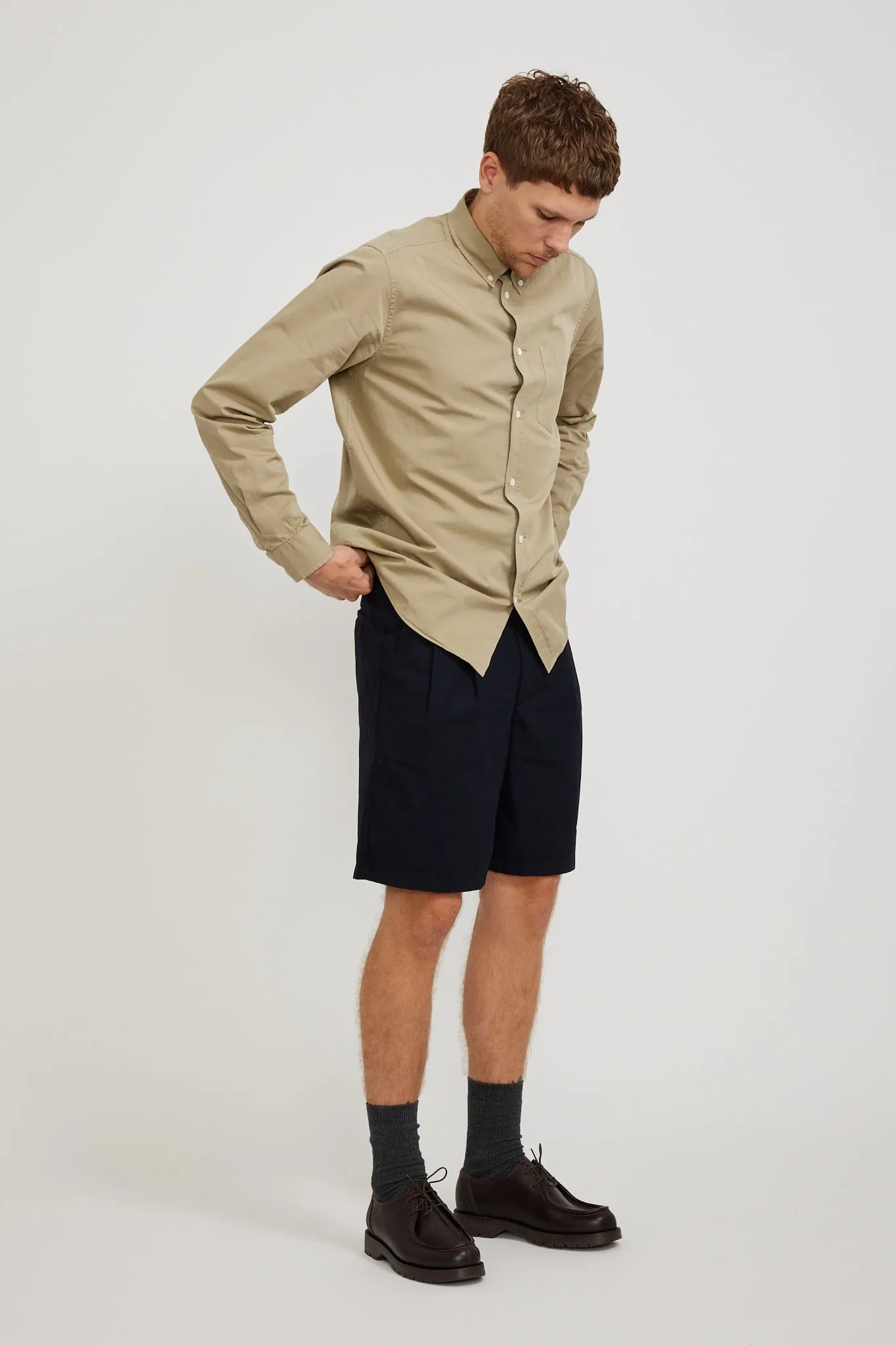 Anton Light Twill Shirt Clay