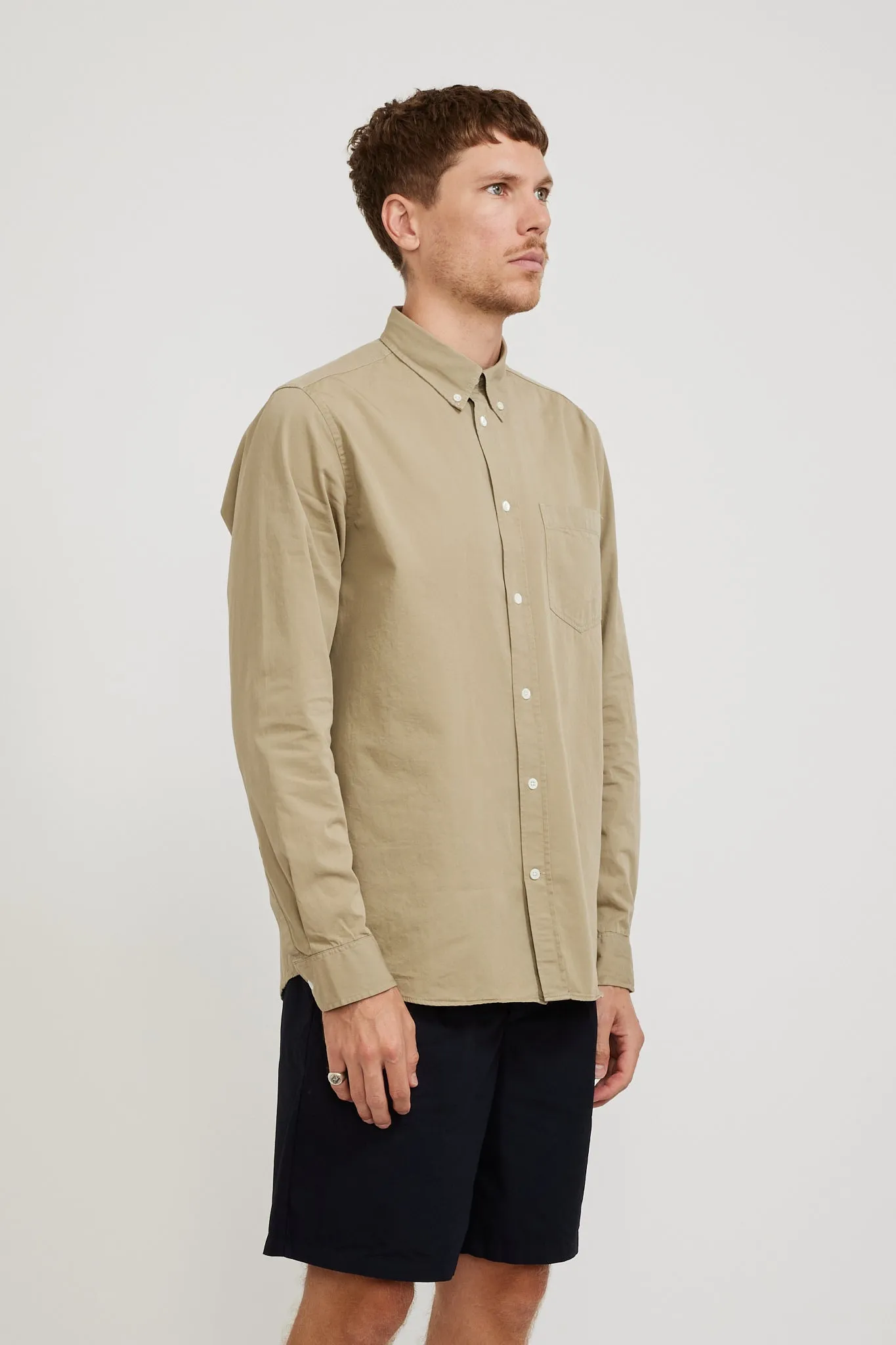 Anton Light Twill Shirt Clay