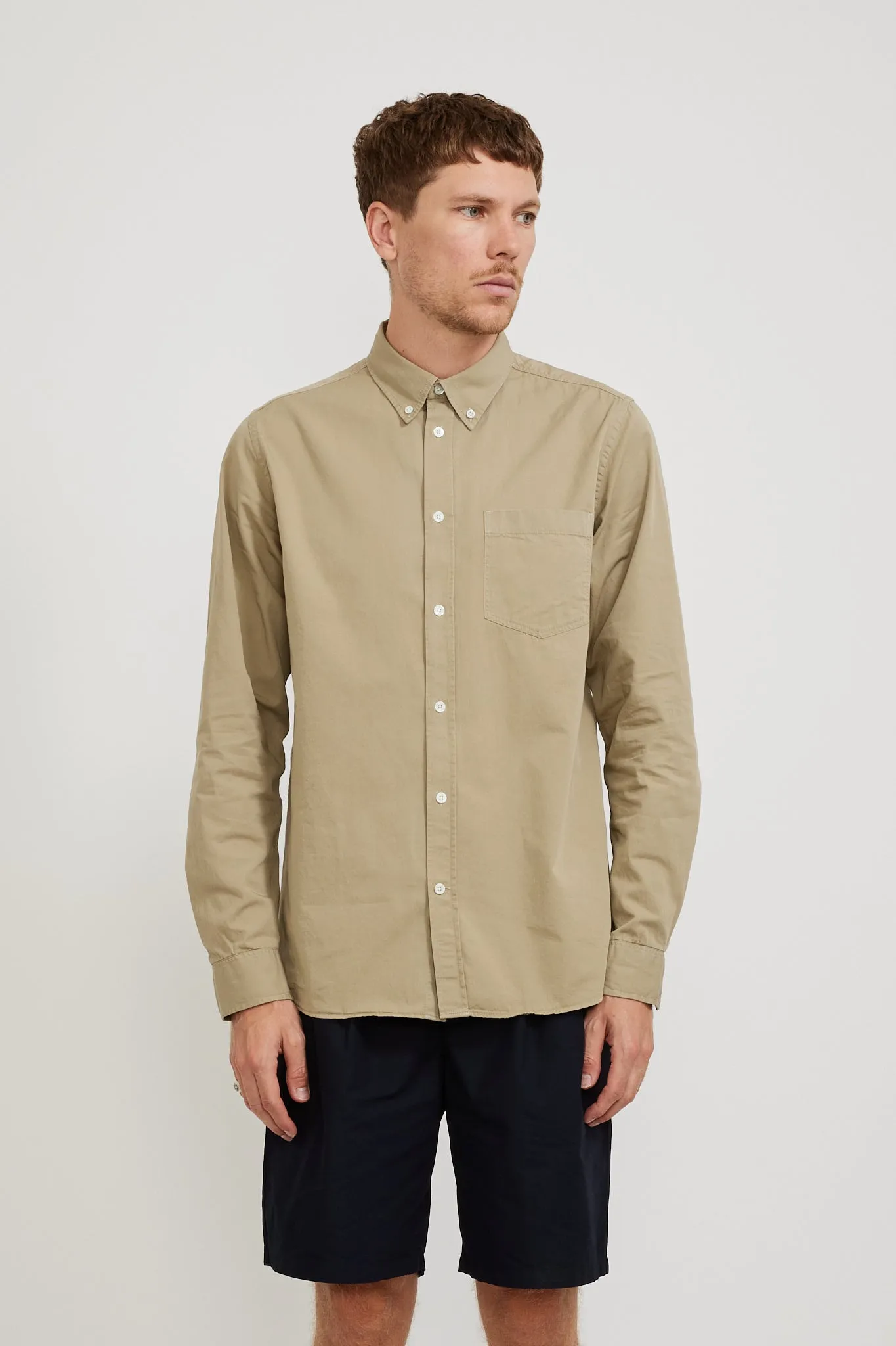 Anton Light Twill Shirt Clay