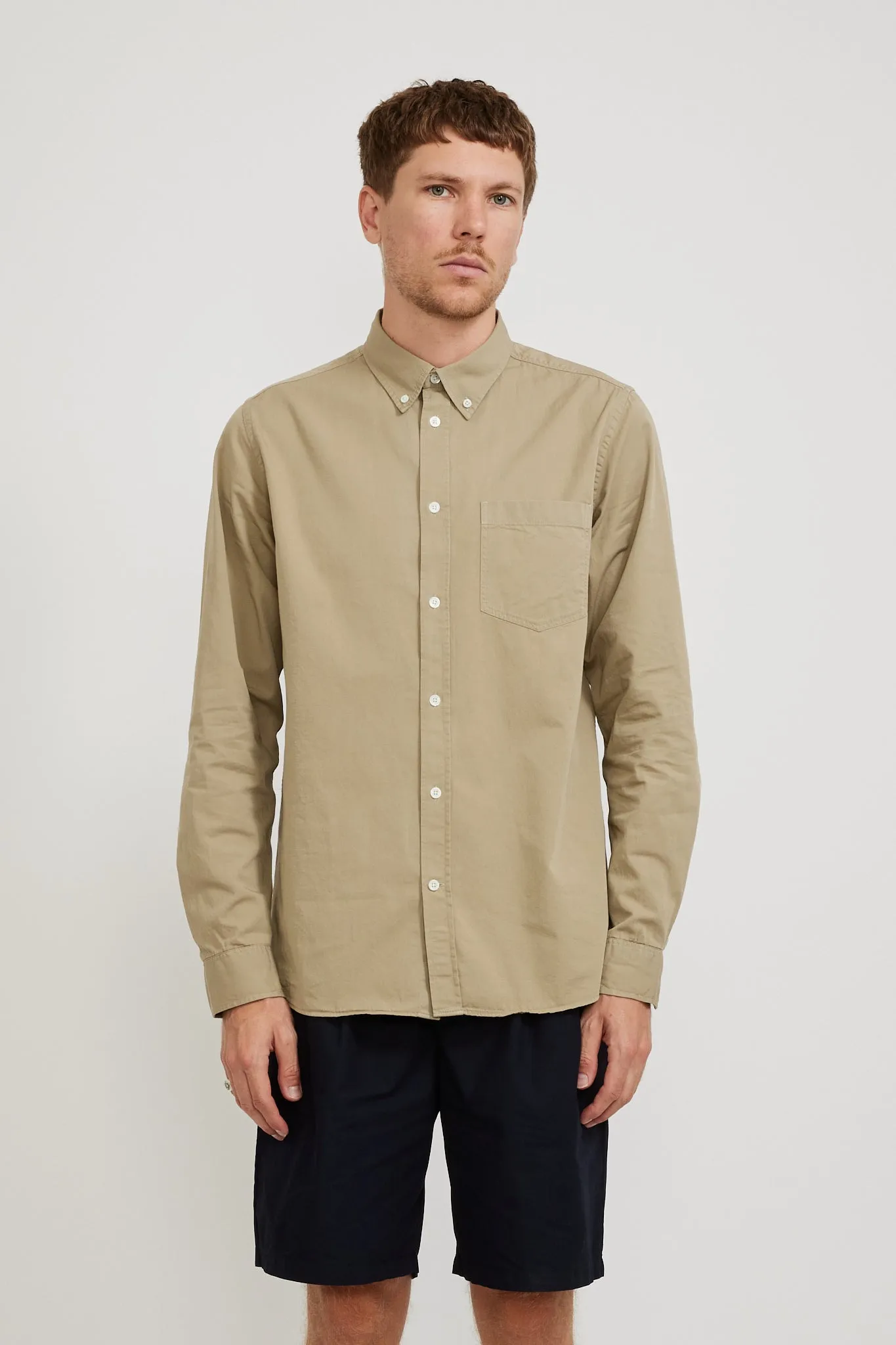 Anton Light Twill Shirt Clay