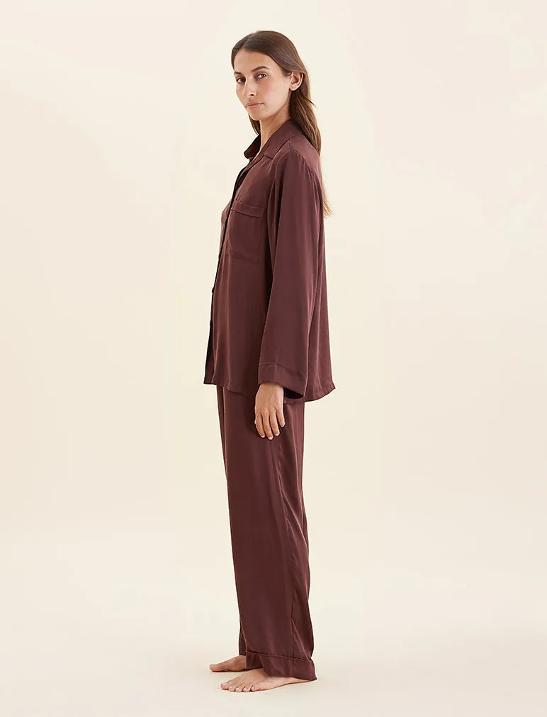 Audrey Washable Silk Full Length PJ