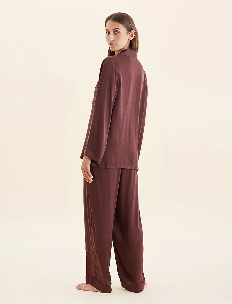 Audrey Washable Silk Full Length PJ