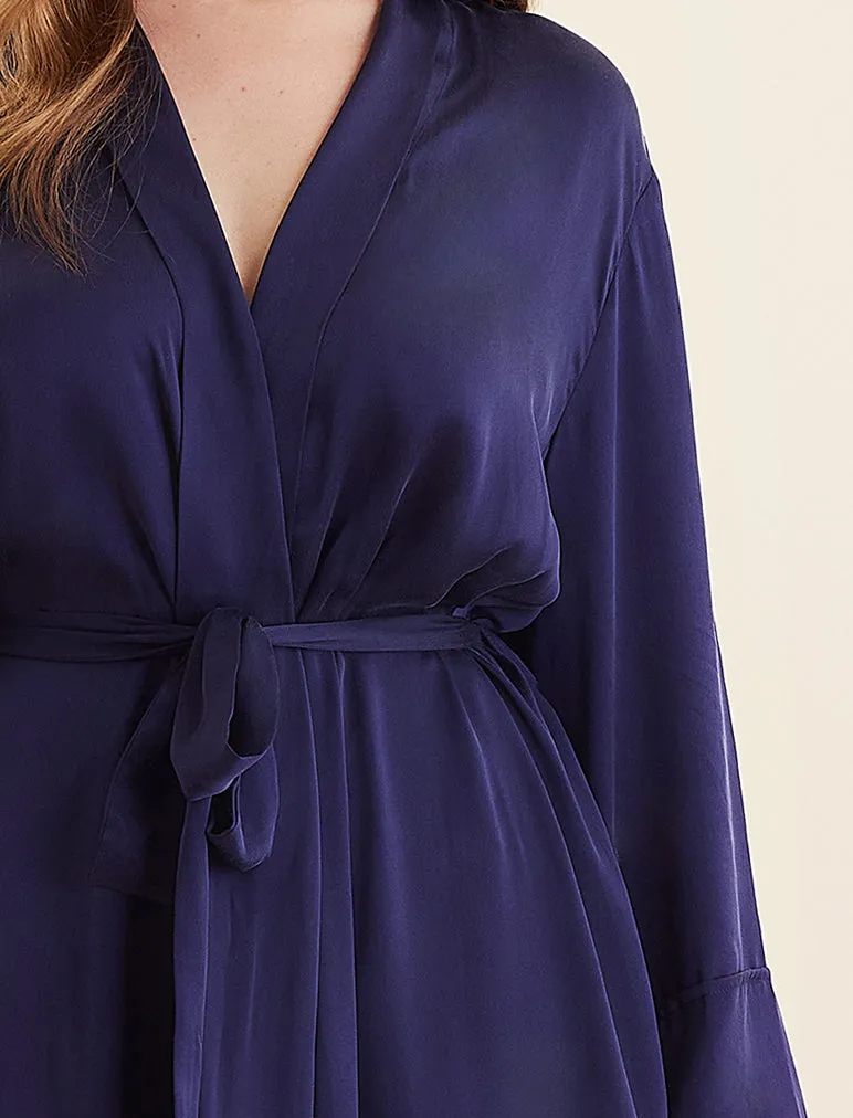 Audrey Washable Silk Long Robe