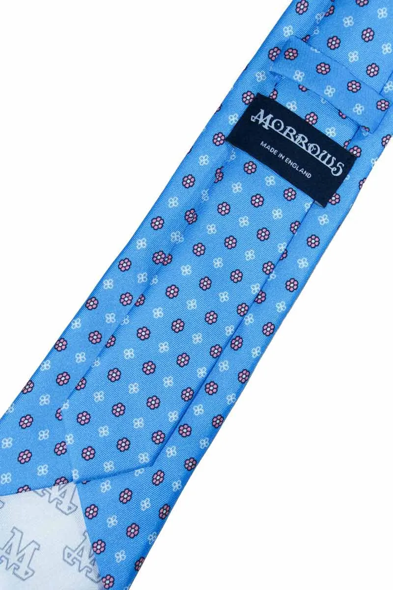 Baby Blue Floral Tie