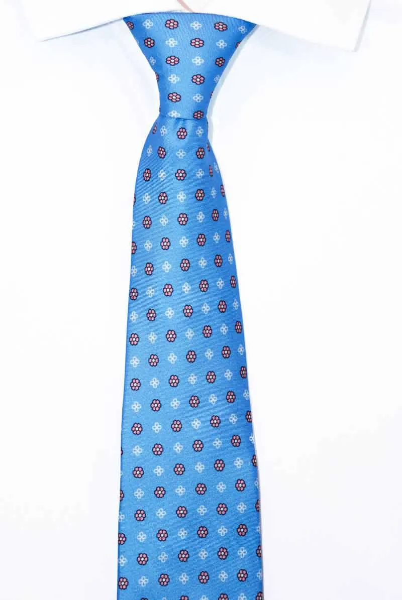 Baby Blue Floral Tie