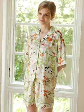 Bamboo Button Cotton Pajama Set