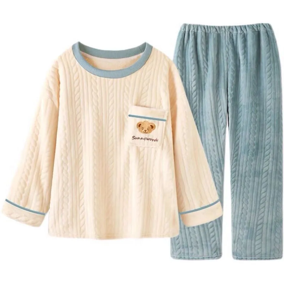 Bear Crew Neck Pajamas