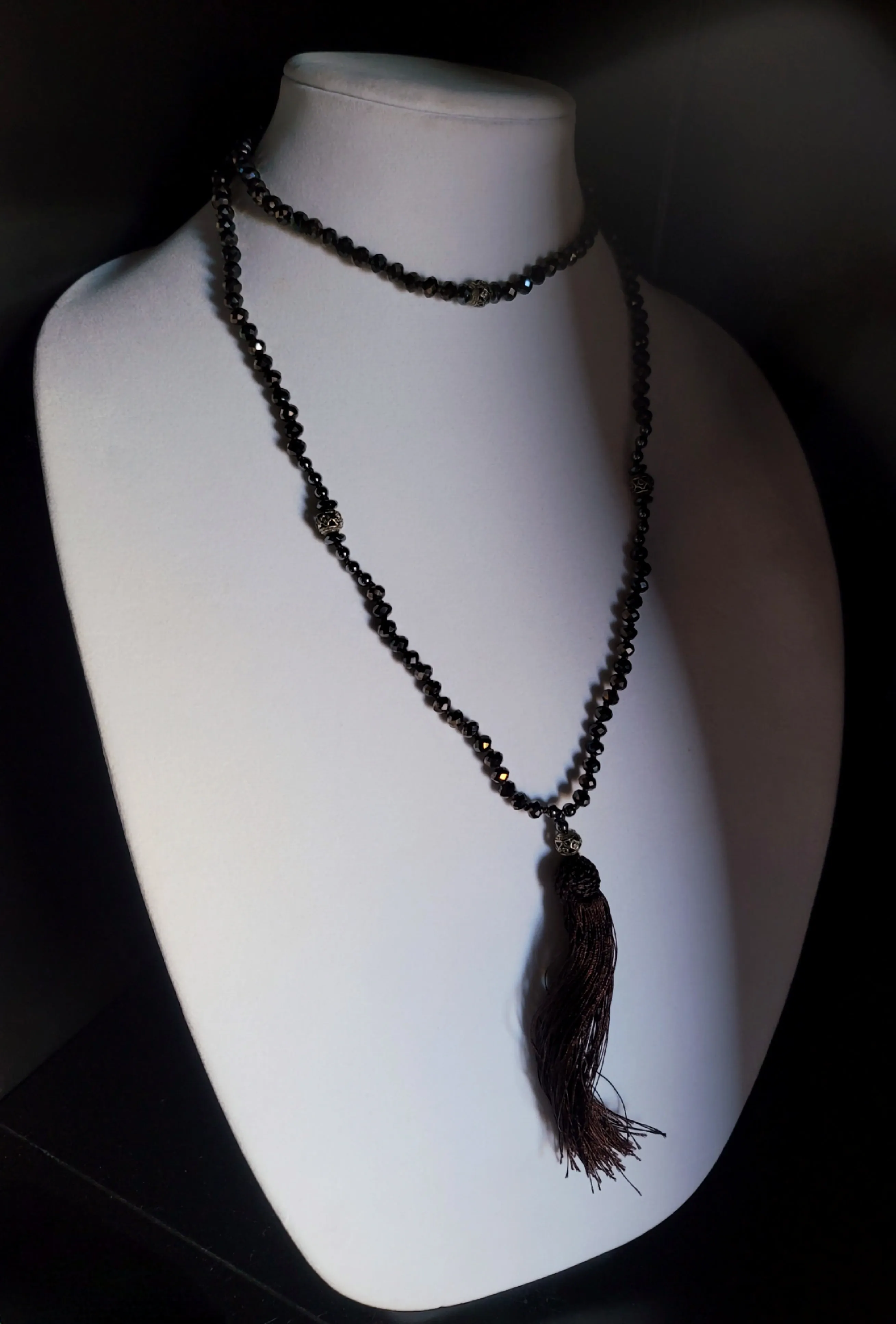 Black Tassel Necklace