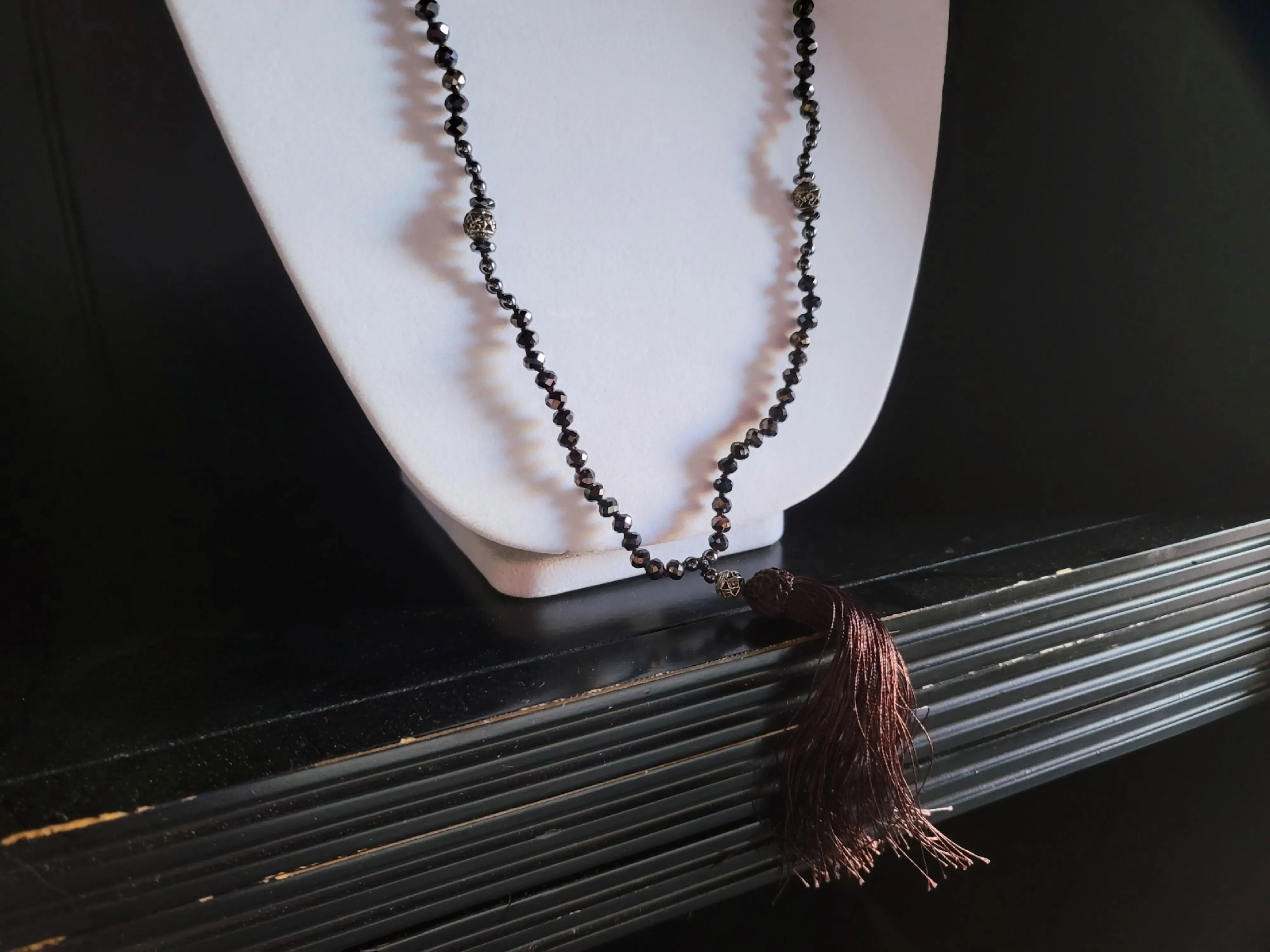 Black Tassel Necklace