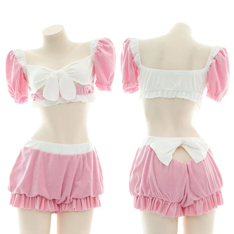 bow maid pajamas PL53543