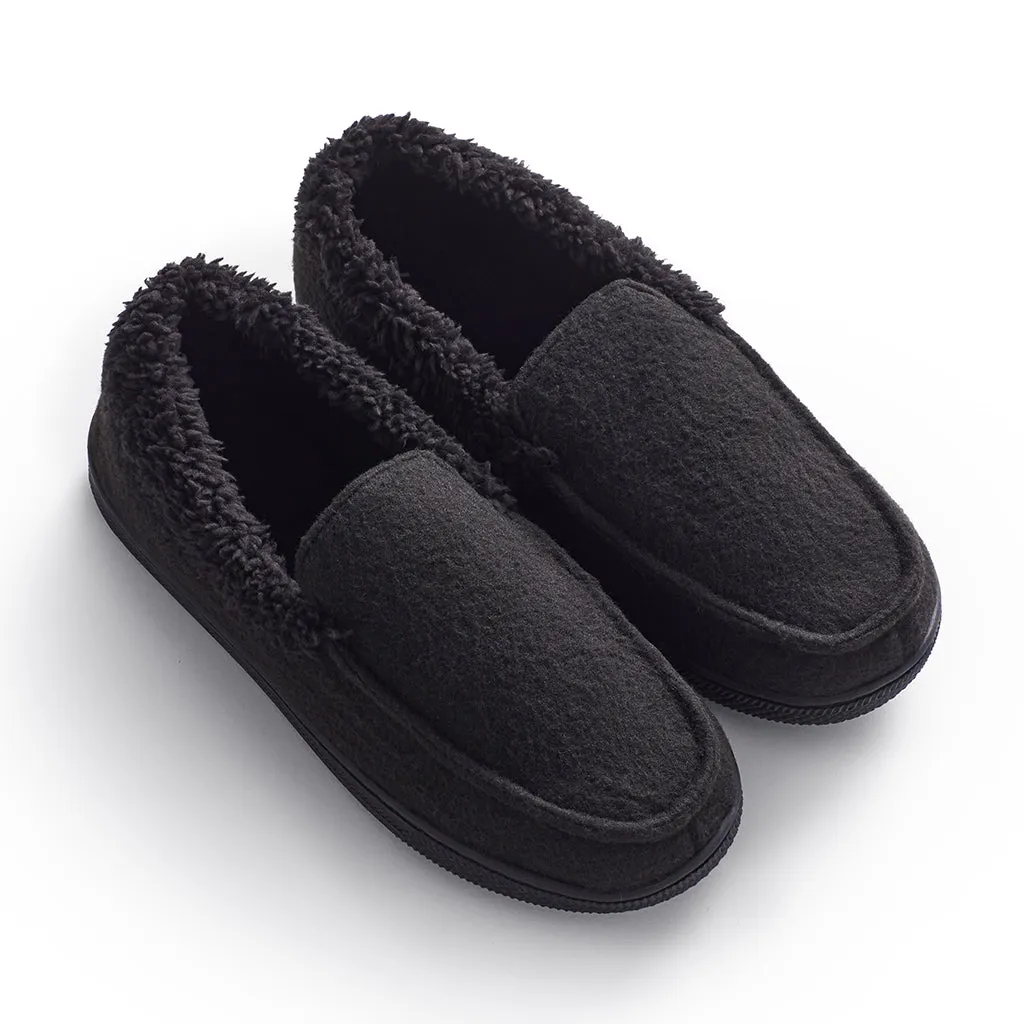 Boys Fleece Moccasin Slipper