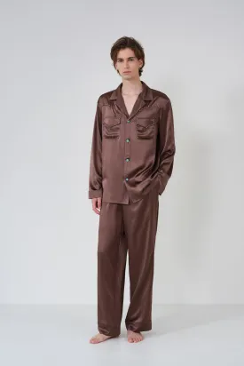 Brown Men's Pyjama Set