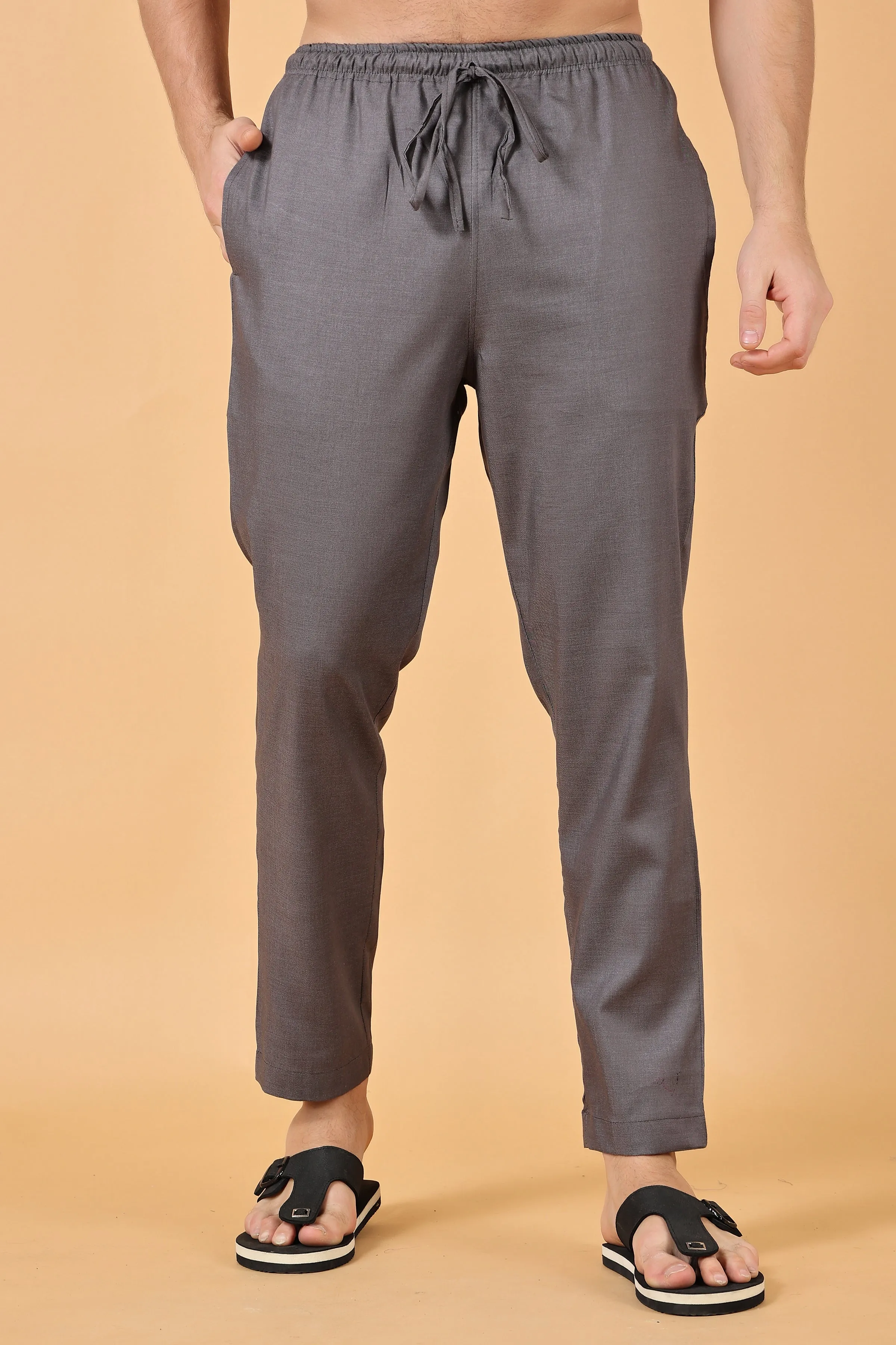 Bubble Grey Cotton Pajama Pants