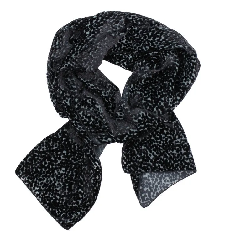 Burnout Velvet Scarf