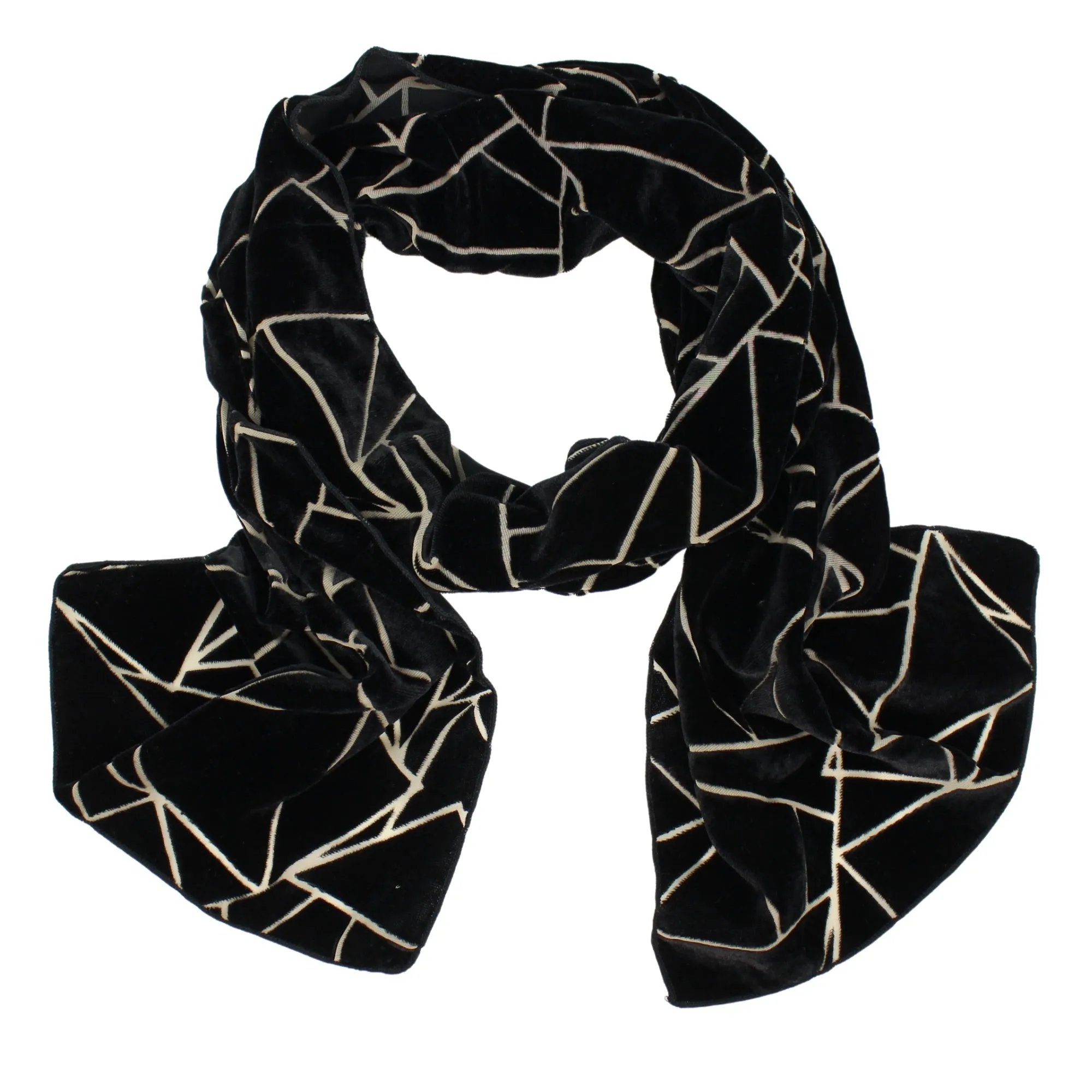 Burnout Velvet Scarf