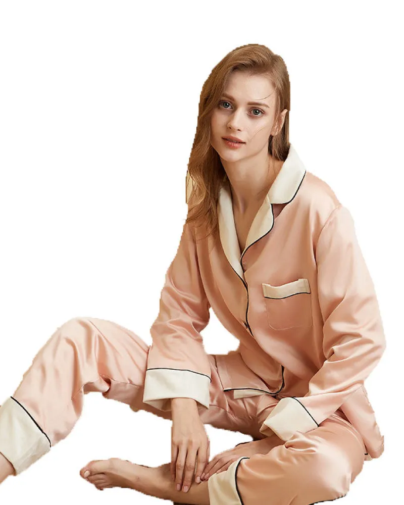 Casual Lightweight Velvet Long Sleeve Pajama