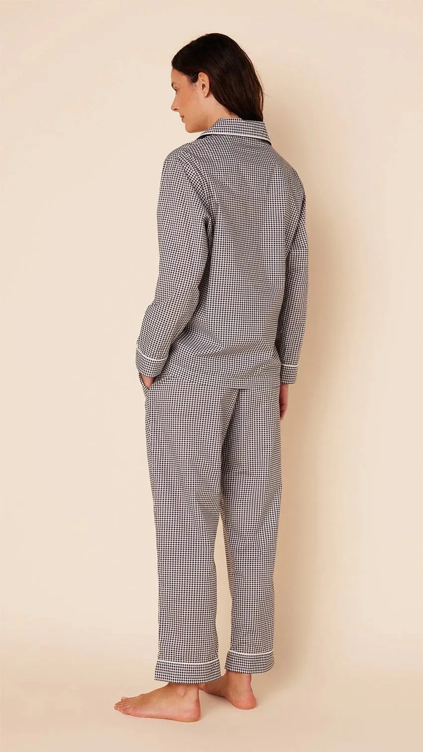 CAT'S PAJAMAS - CLASSIC GINGHAM LUXE PIMA PAJAMA