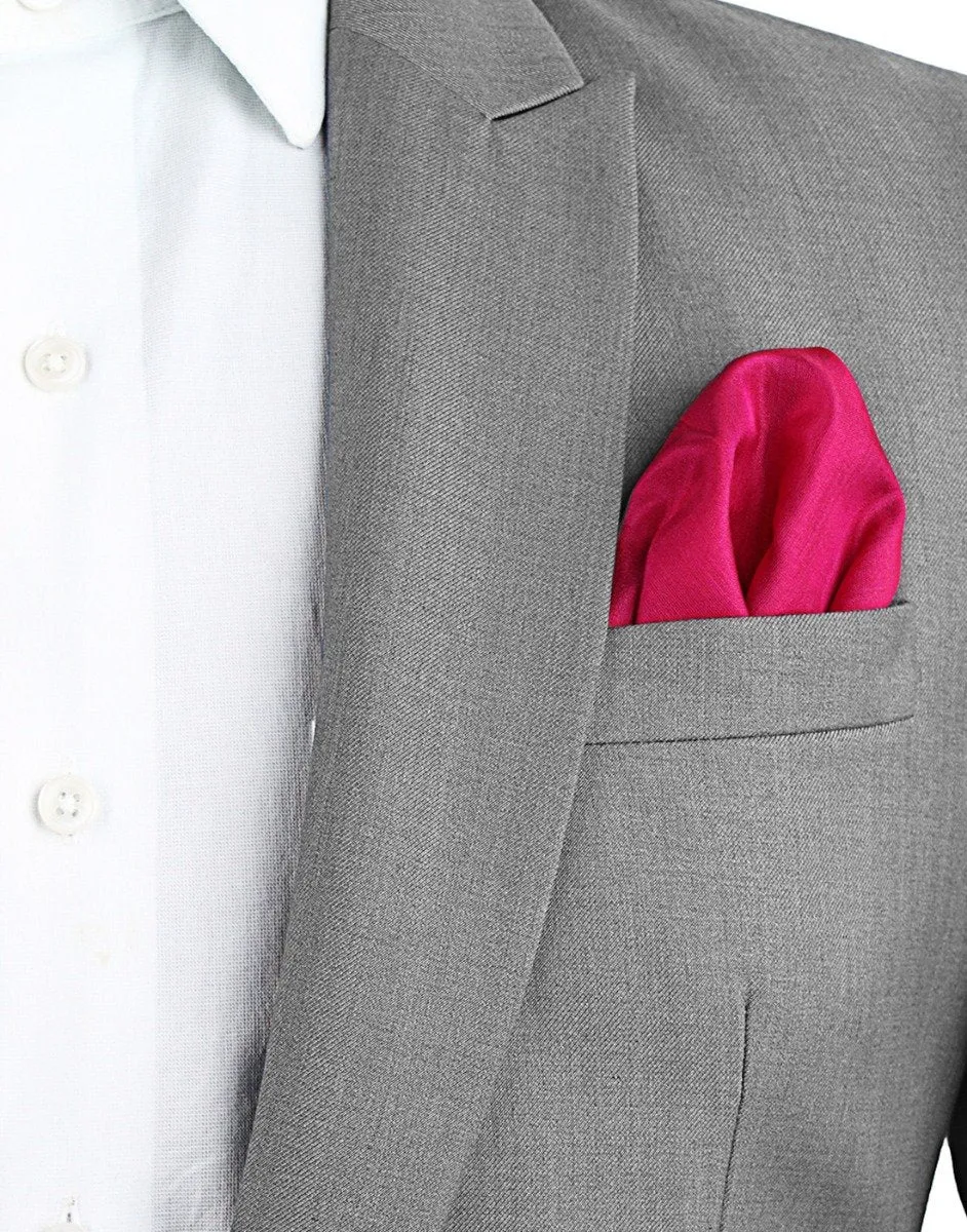 Chokore Fuschia Pocket Square - the Solids line