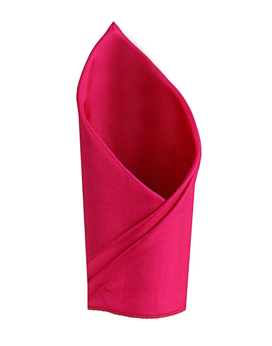 Chokore Fuschia Pocket Square - the Solids line