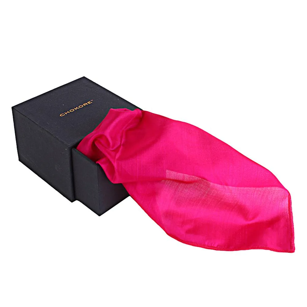 Chokore Fuschia Pocket Square - the Solids line