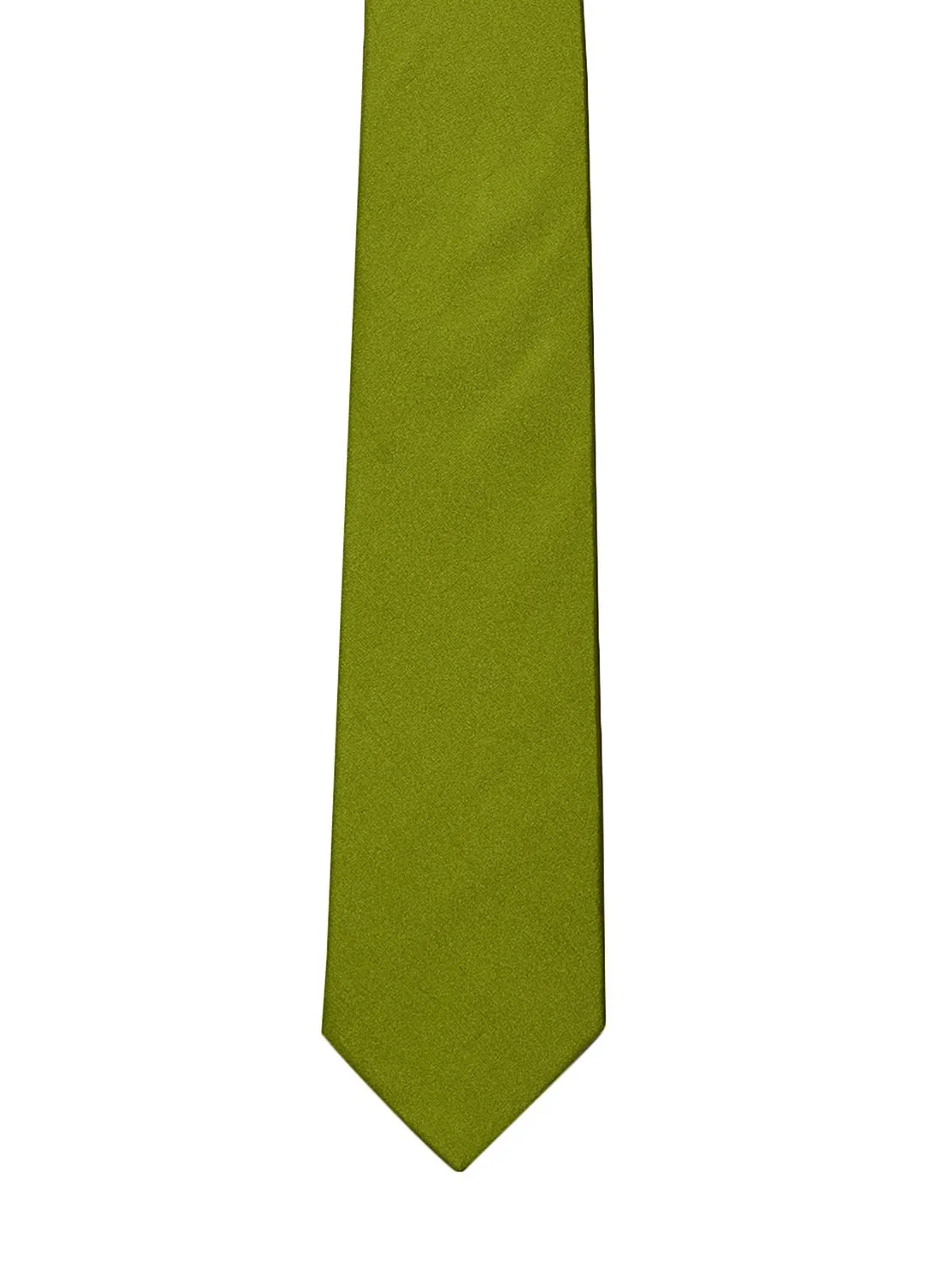 Chokore Mehandi Green color silk tie for men