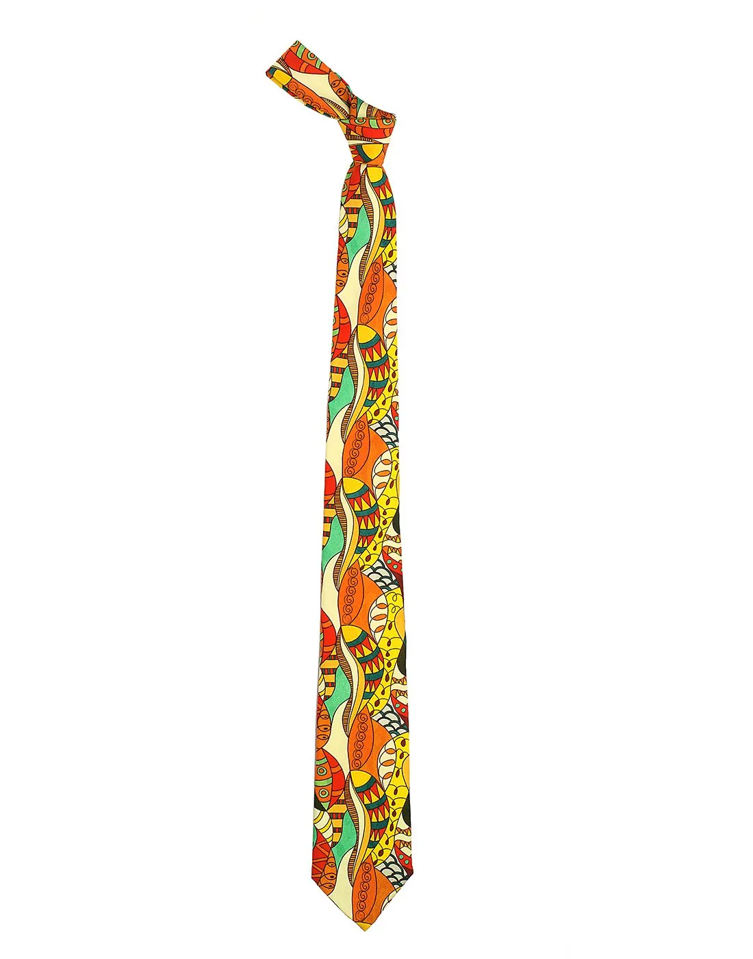 Chokore Multicoloured Silk Tie - Marine line