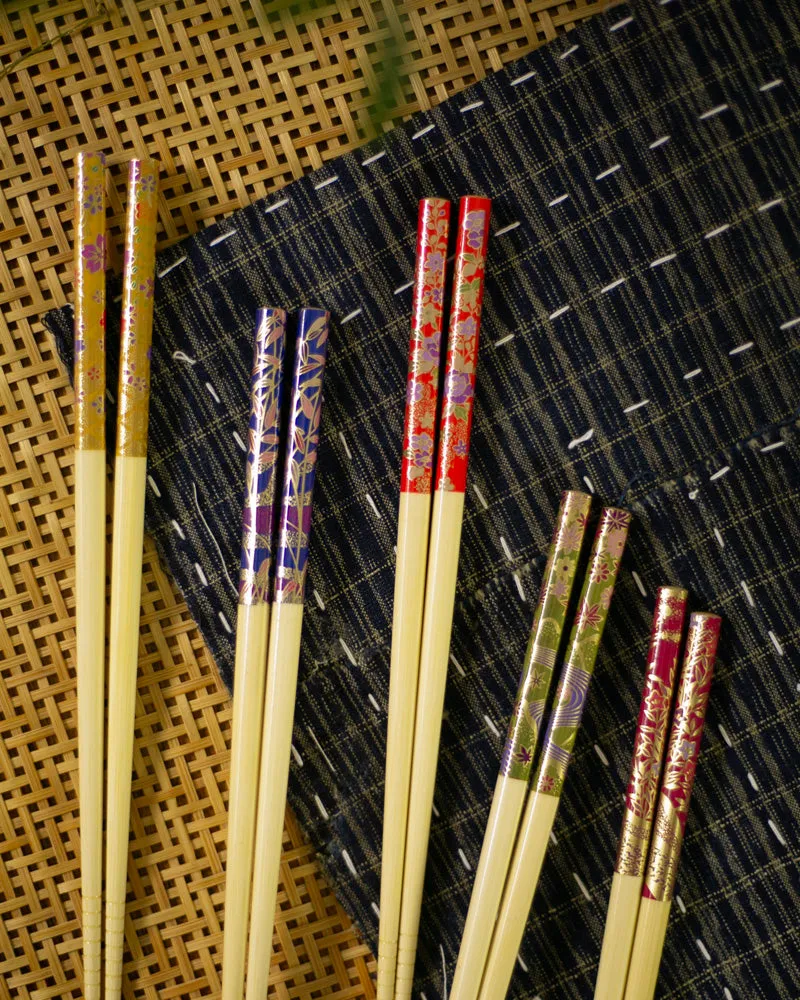 Chopsticks, Kawai, Takeyuzen, Set of 5