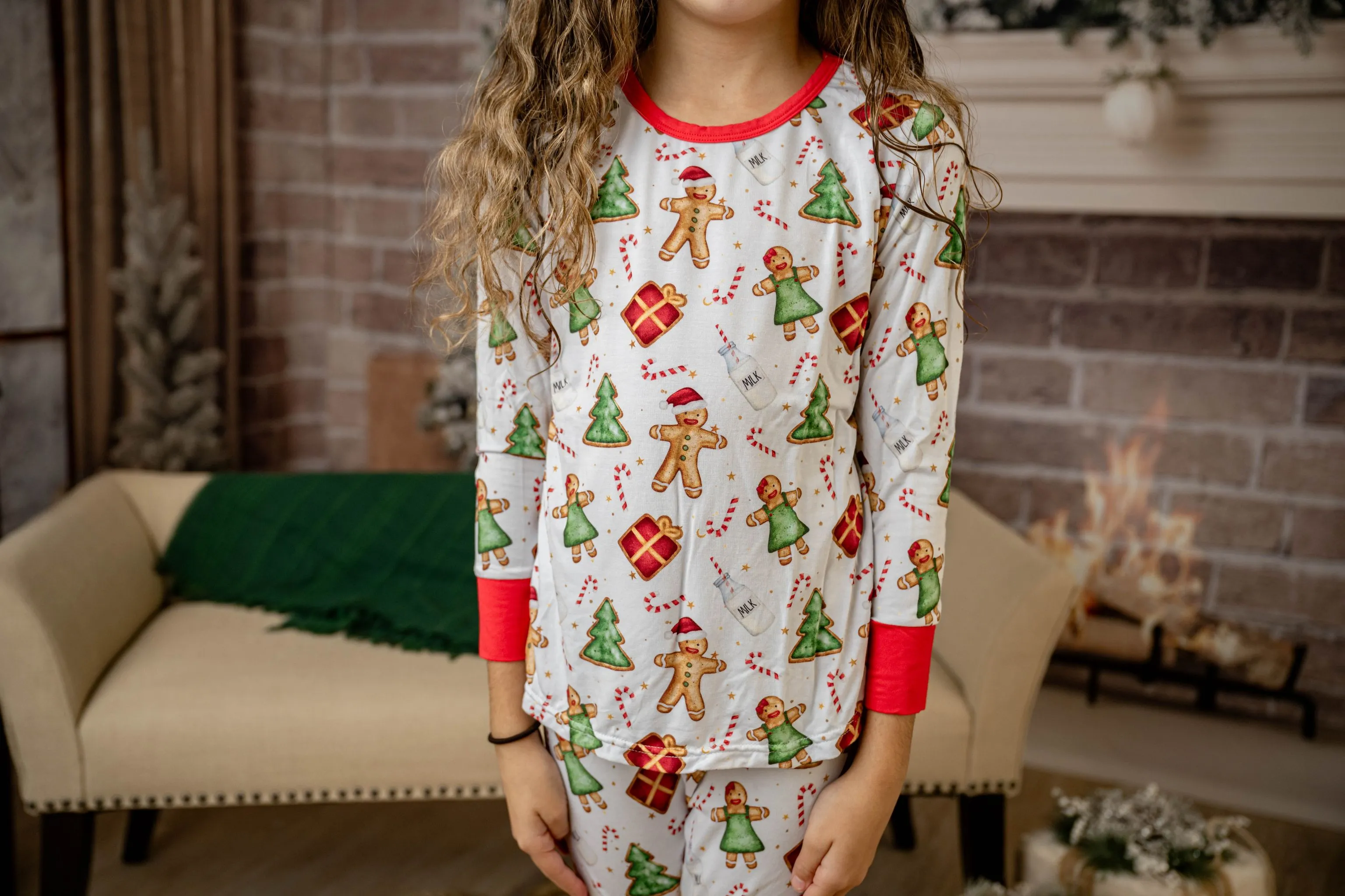 CHRISTMAS GINGERBREAD COOKIES BAMBOO PAJAMAS