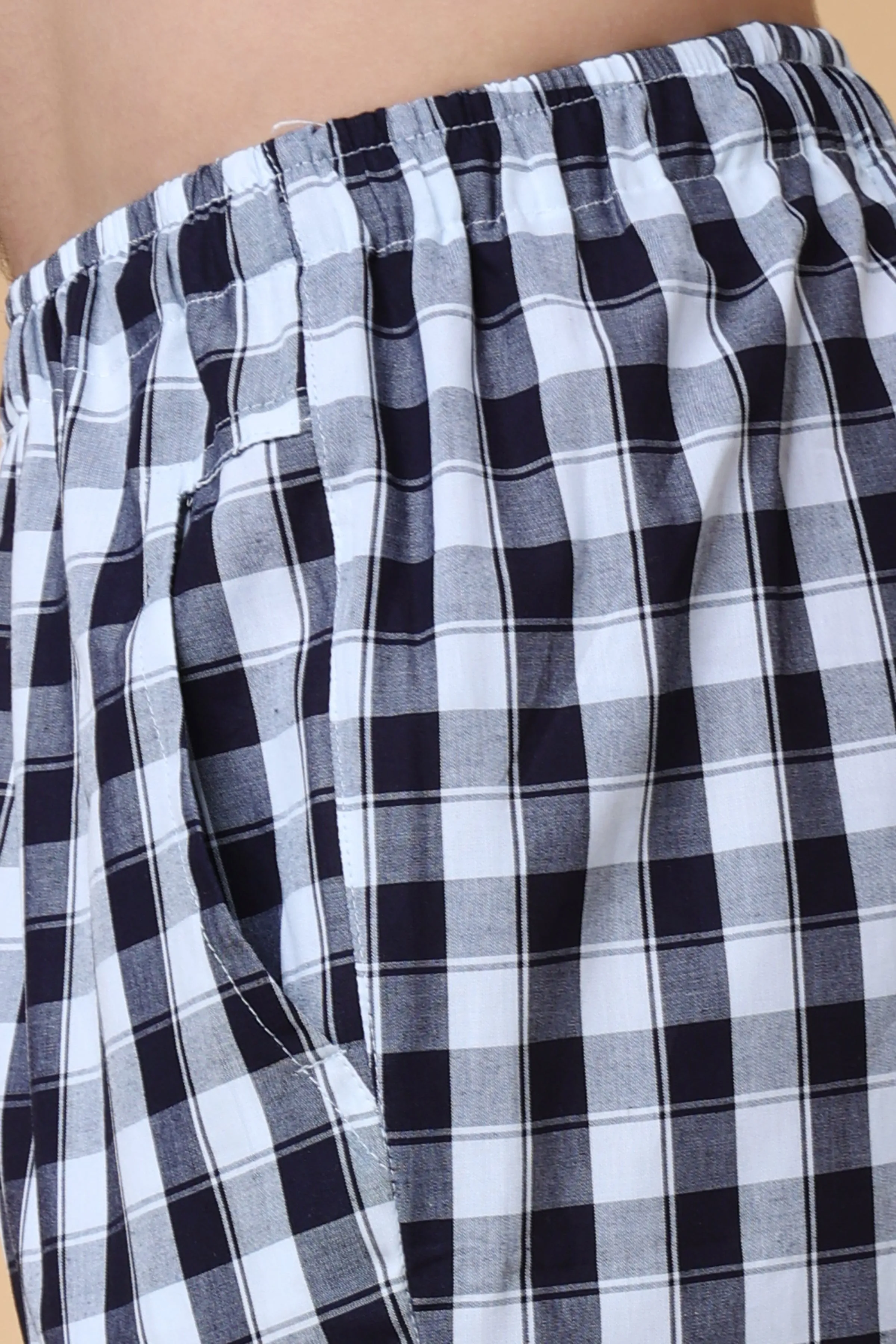 Classic Black Checked Cotton Pajama