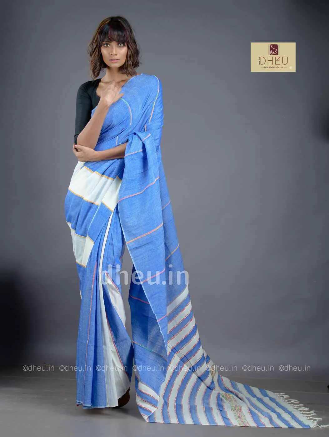 Cocktail-Handloom Saree-Kurta Couple Set