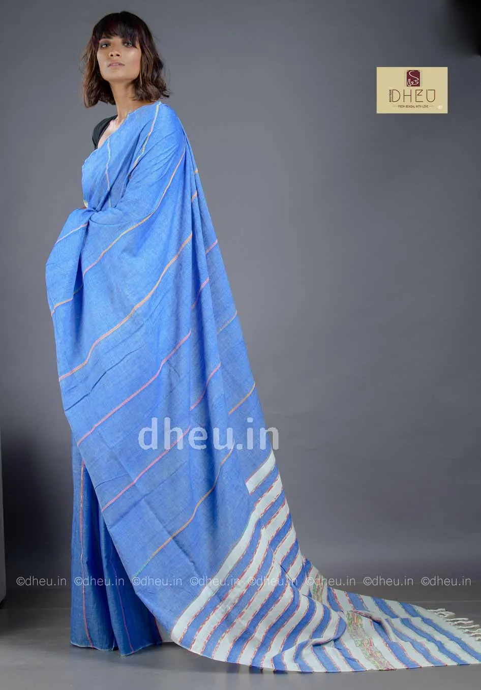 Cocktail-Handloom Saree-Kurta Couple Set