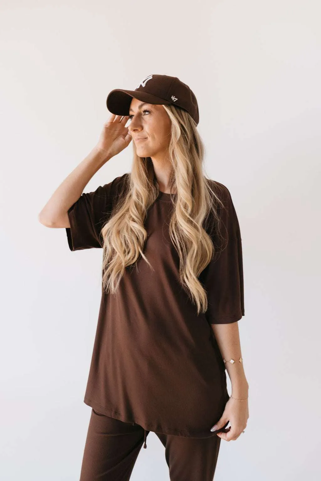 Coffee Bean | Short Sleeve Bamboo Women's Lounge Set