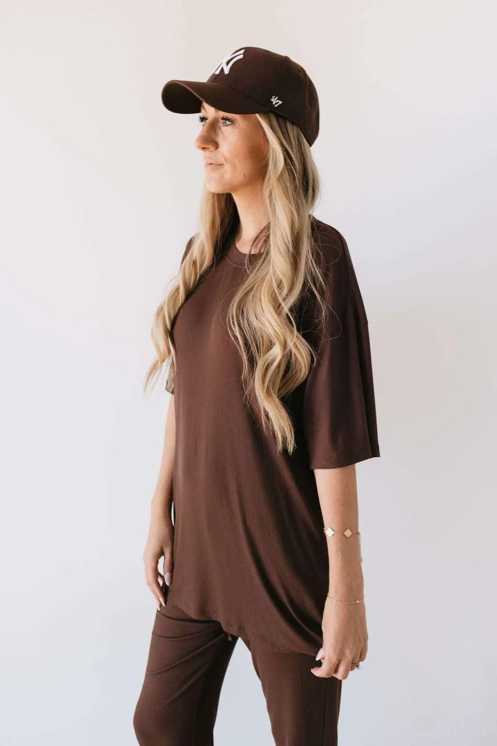 Coffee Bean | Short Sleeve Bamboo Women's Lounge Set