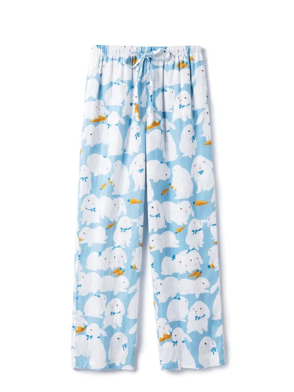 Cotton Cute Catoon Printed Long Pajama Pants